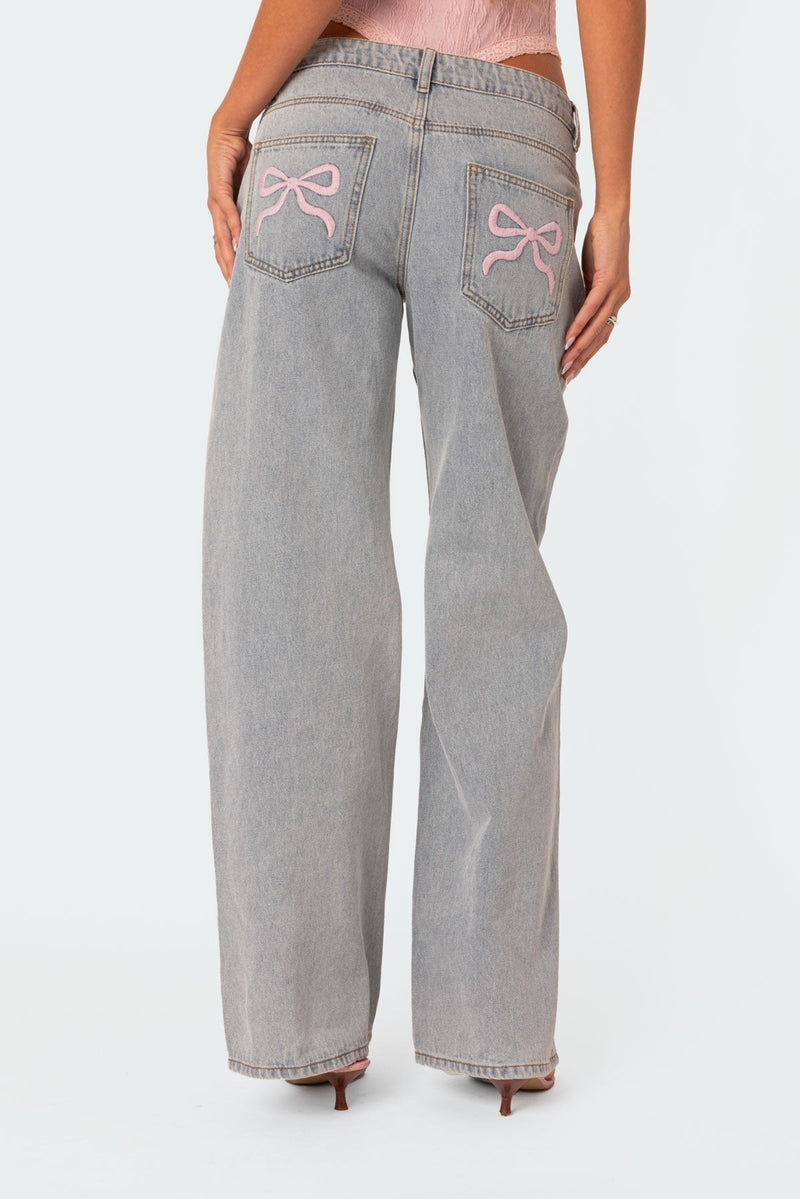 Nudiva's Bow Tie Jeans LAURA