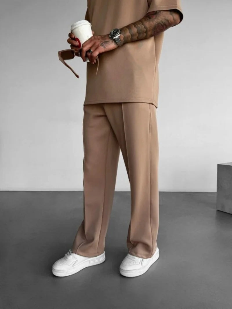 Nudiva's comfortabele broek met wijde pijpen MAX