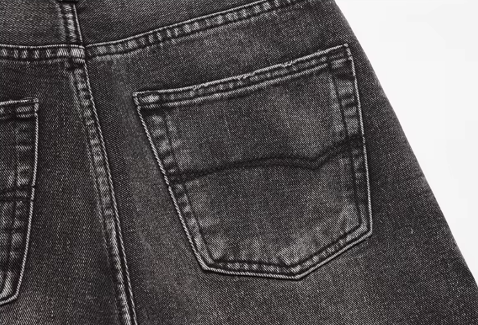 Nudiva's stone washed broek LENN