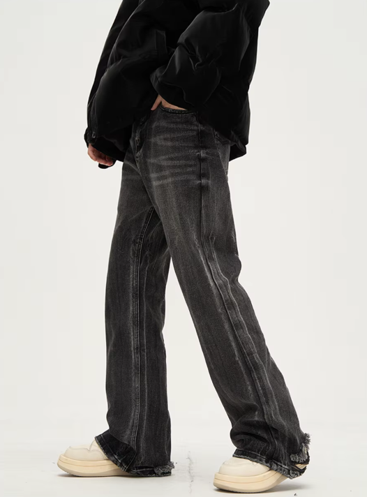 Nudiva's stone washed broek LENN